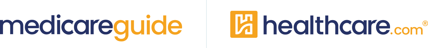 Medicare Guide and Healthcare.com logo lockup