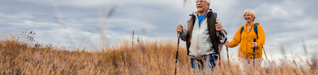 Seniors Hiking In Nature