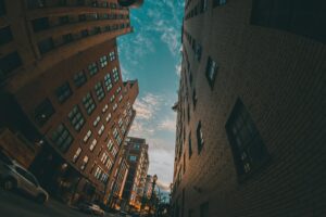 low-angle-photo-of-street-between-two-buildings