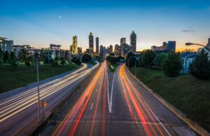 timelapse-photo-of-highway-during-golden-hour