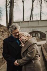 couple holding hands
