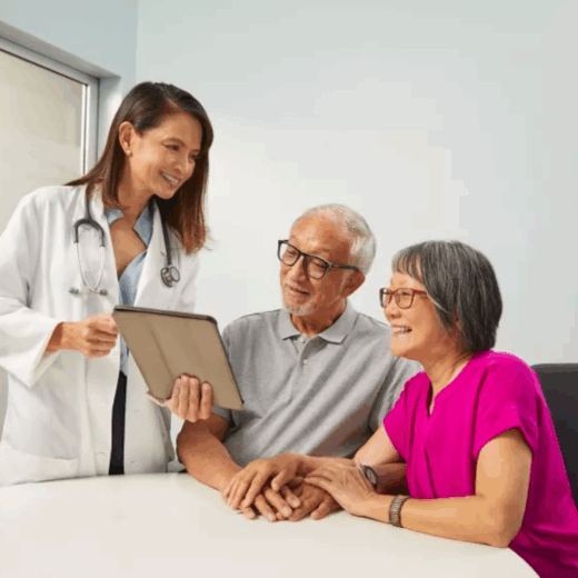 Doctor Showing Patients Healthcare Information