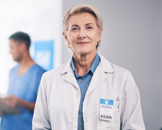doctor in hospital setting