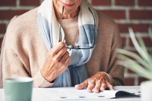 Senior Comparing Medicare Advantage Plans